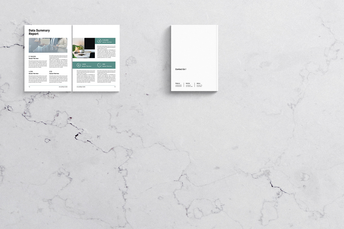 Annual Report Template, a Brochure Template by DesignCrest (Photo 13 of 14)