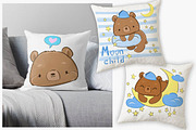 Cute teddy bear, an Animal Illustration by Sweet_print (Thumbnail 1 of 6)