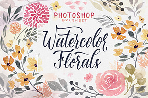 Watercolor Florals For Photoshop