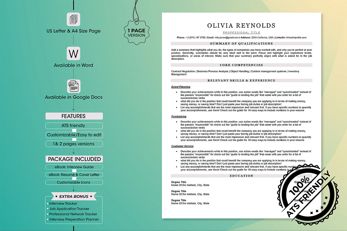 ATS resume template