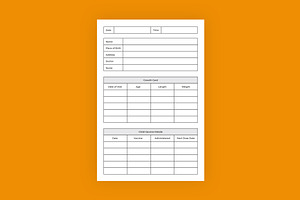 Child Medical Record Keeper Logbook