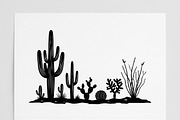 60 Desert Cactus Floral Silhouette, a Seasonal Illustration by Amazin_art (Thumbnail 21 of 24)