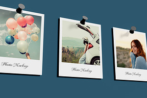 Instant Photos Mockup, a Print Template by Mego-studio