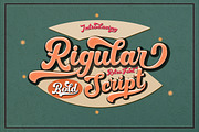 Rigular Script, a Script Font by GloowStudio (Thumbnail 1 of 8)