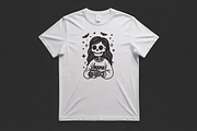 Skeleton Mama Coffee Embroidery, an Illustration by Purpose Ekbal (Thumbnail 3 of 3)