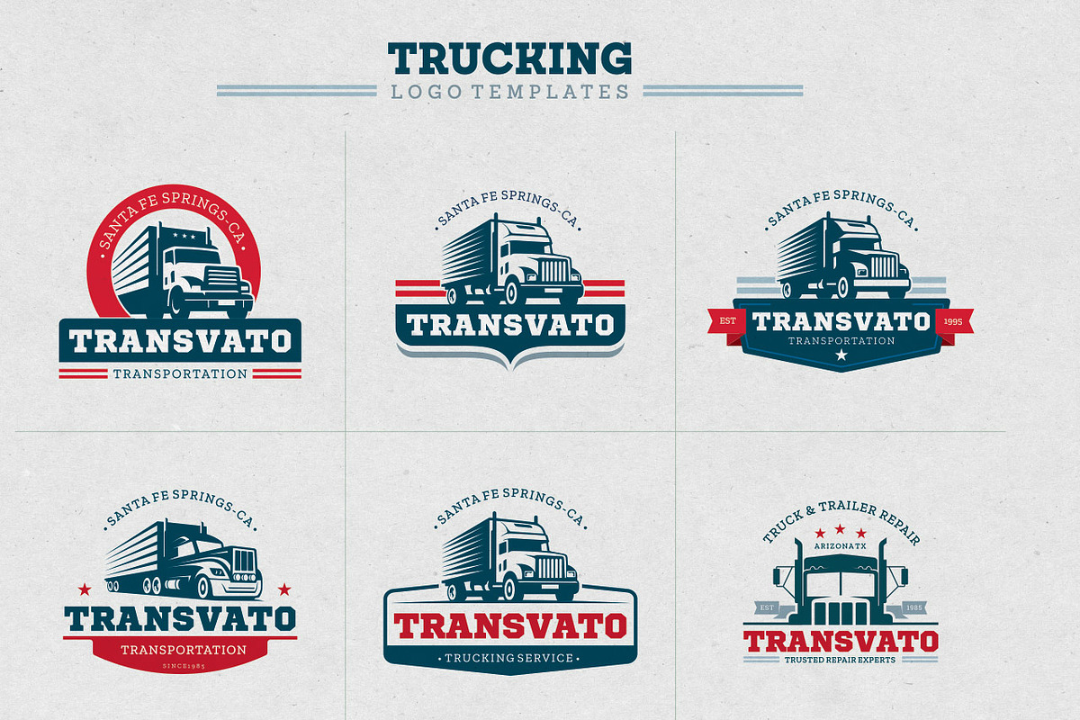 Trucking Logo Templates, a Branding & Logo Template by g design (Photo 1 of 4)