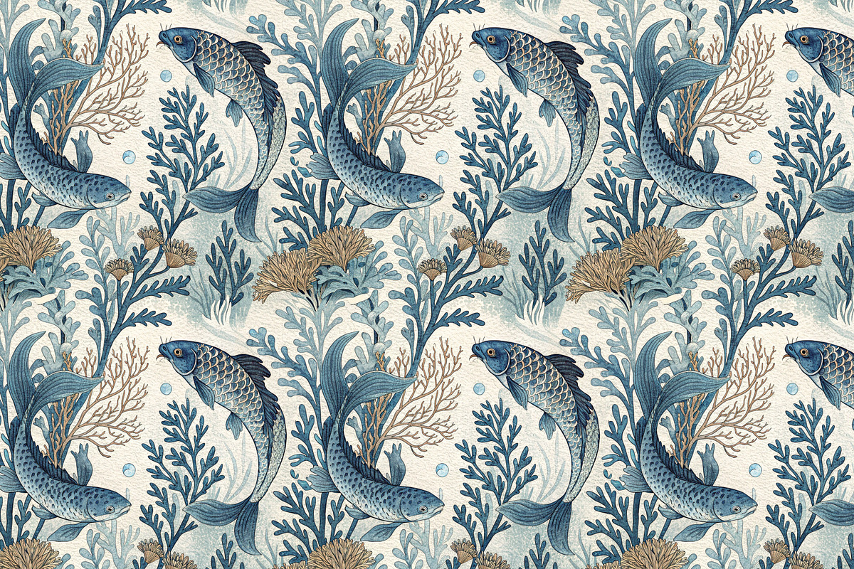 Seamless Pattern Set Sea Creatures, a Pattern Graphic by Designs by Helen Trupak (Photo 6 of 11)