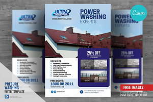Power Wash Company Canva Flyer