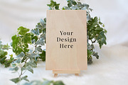 4x6 Ivy Wood Card Styled Mockup, a Print Template by Barn Owl Studio (Thumbnail 1 of 2)