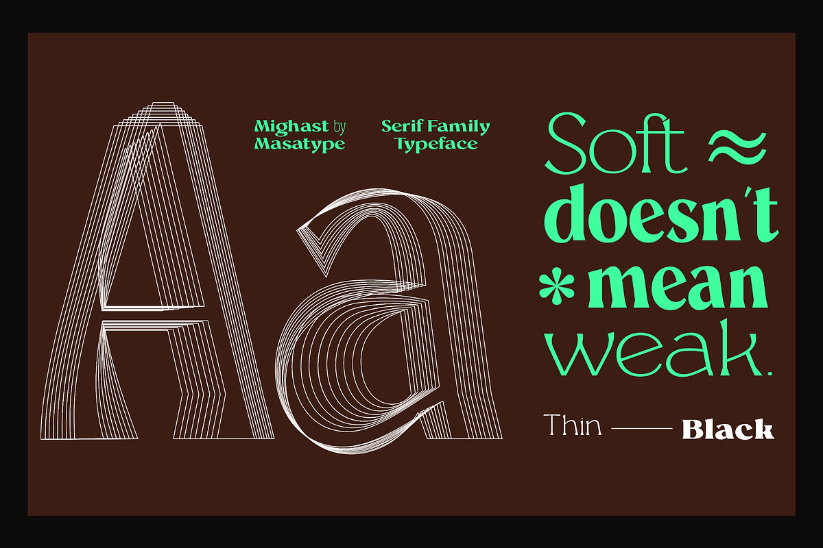 Mighast | 45 Fonts, a Serif Font by MasaType (Photo 12 of 13)
