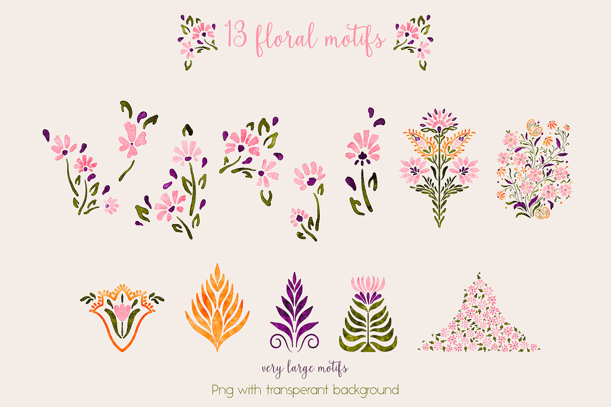 Floral paisley collection, an Illustration by Mona Ahmed (Photo 6 of 9)