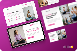 Yoga and Meditation Google Slides, a Presentation Template by Annora Studio