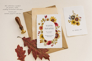 Warm Autumn - Watercolor Collection