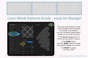 Lace Mesh Procreate Brush Set, a Brush Add-On by AngelfishCreative (Thumbnail 9 of 11)