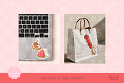 Sweet Strawberry Goose Clipart, an Animal Illustration by Blumensdiary (Thumbnail 5 of 6)