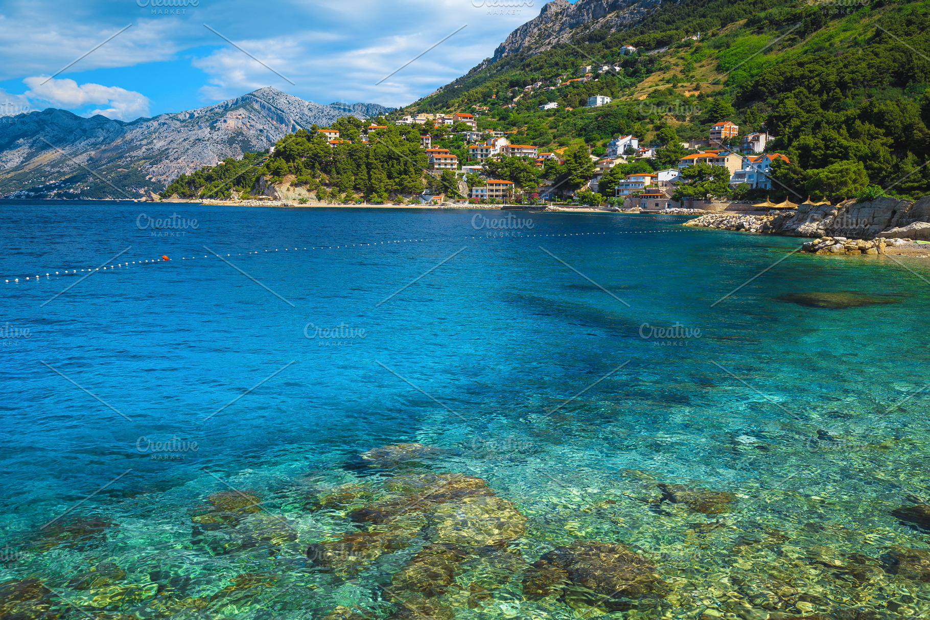 Transparent clean sea in Croatia, an Architecture Photo by Alpine Dreams