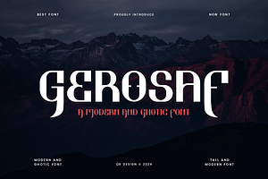 Gerosaf - Horror & Gothic Font