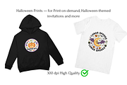 Halloween Print for Shirts, an Illustration by Print Haven Mochi Vintage (Thumbnail 8 of 11)