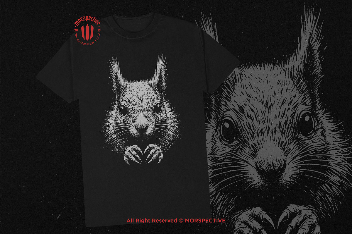 10 Bundle Dark Art Squirrel Animal, an Illustration by Morspective (Photo 2 of 7)