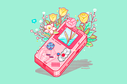 Procreate Kawaii Art Floral Brushes, a Brush Add-On by Artbykimmyw (Thumbnail 8 of 11)