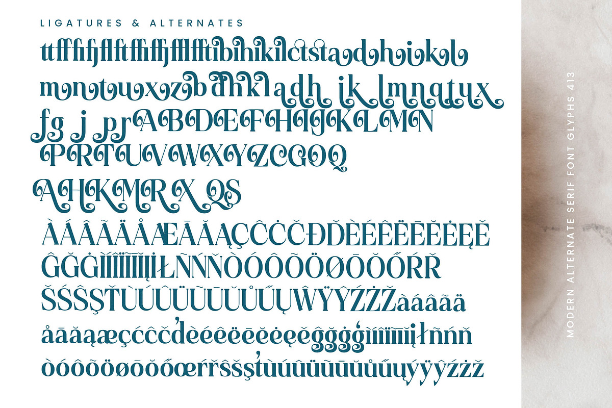 Quarky Kitchen Modern Serif Font, a Serif Font by timelesstype.co (Photo 19 of 20)