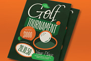 Green Golf Tournament Flyer Set, a Flyer Template by graphicook (Thumbnail 2 of 3)