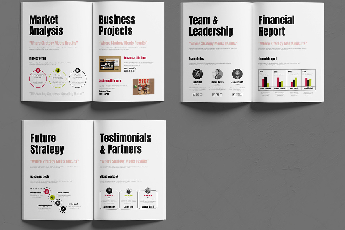 Annual Report Design Template, a Brochure Template by MightyDesign (Photo 3 of 6)
