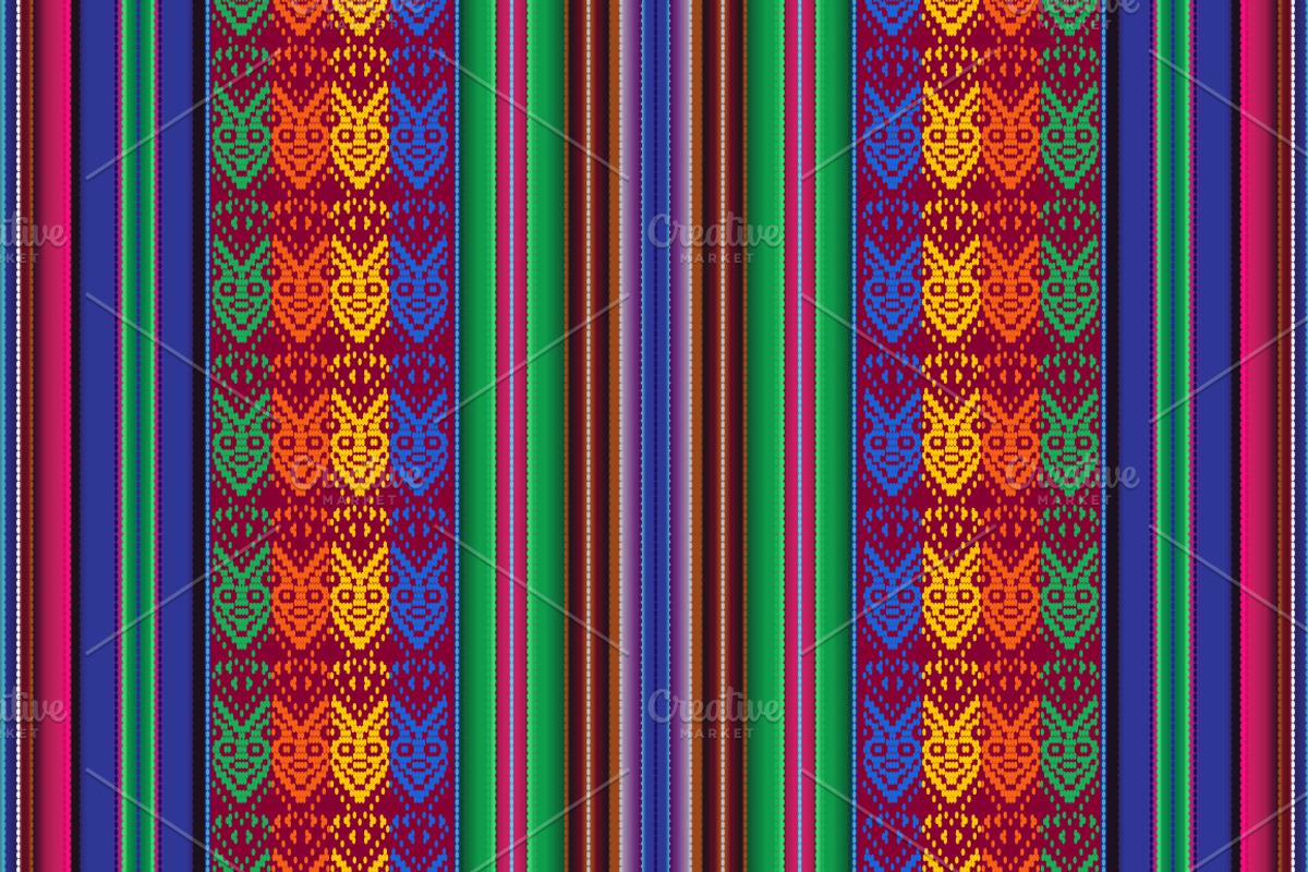 Seamless pattern indigenous people