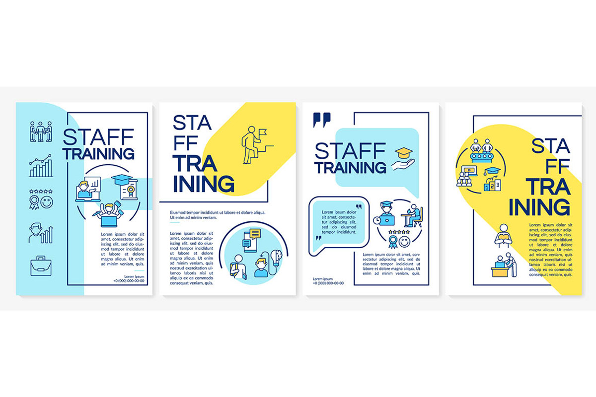 Staff training brochure template, a Brochure Template by IMG Visuals