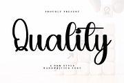 Quality, a Handwritten Font by InermediaSTUDIO (Thumbnail 1 of 7)