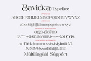 Bavicka - Stylish Ligature Font, a Serif Font by Aqeel_Art (Thumbnail 7 of 8)