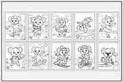 Koala Sports Coloring Pages, a Sport Illustration by Lamia Emad (Thumbnail 3 of 5)