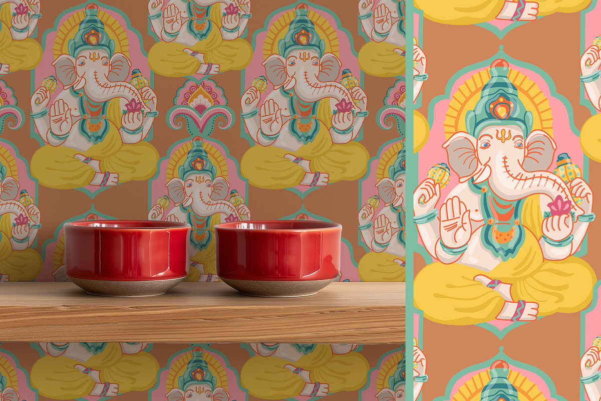 Indian vector patterns, a Pattern Graphic by Carpet Tapete Pretzel (Photo 7 of 25)