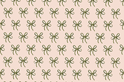 Green Bow Collection Seamless (9), a Pattern Graphic by Amy Lynn Grover (Thumbnail 6 of 9)