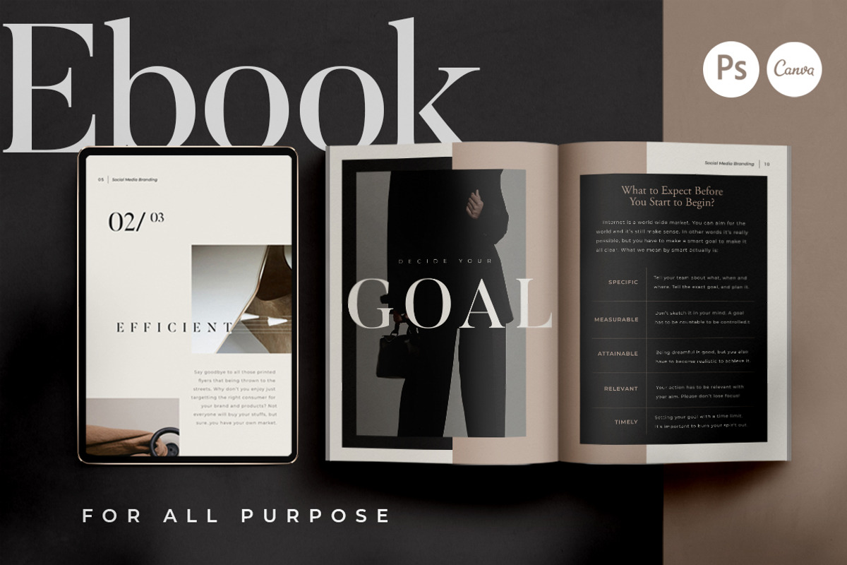 6 in 1 Bundle Coach Creator CANVA PS, a Magazine Template by Eviory (Photo 9 of 106)