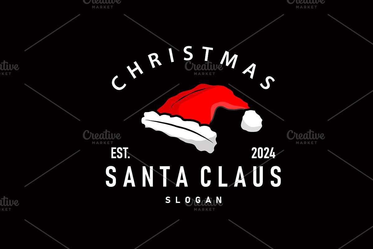 santa hat logo christmas celebration, a Branding & Logo Template by Maylianaw28
