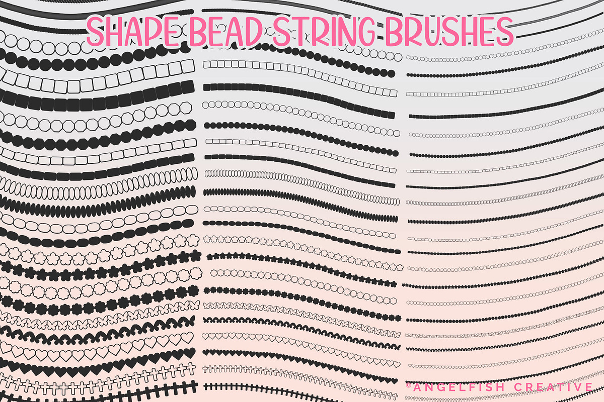 Friendship Bracelet Drawing Kit, a Brush Add-On by AngelfishCreative (Photo 5 of 9)