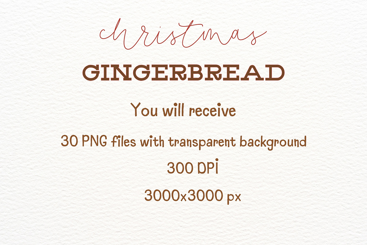 Christmas Gingerbread Watercolor PNG, a Seasonal Illustration by Maysa Art (Photo 4 of 4)
