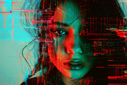 90 Glitch faces, a Person Illustration by Handmadefont (Thumbnail 90 of 94)