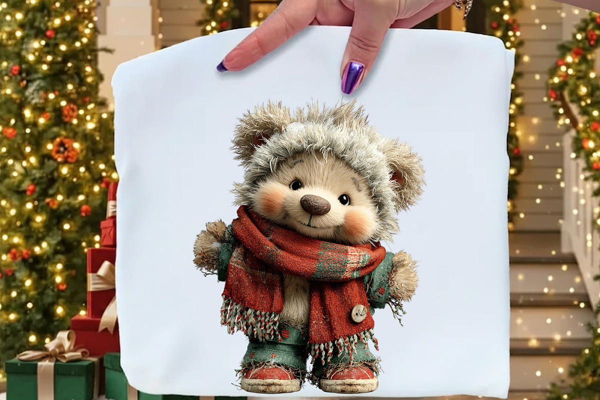 Sweet Santa Bears Clipart, an Illustration by Craft Nest (Photo 6 of 11)