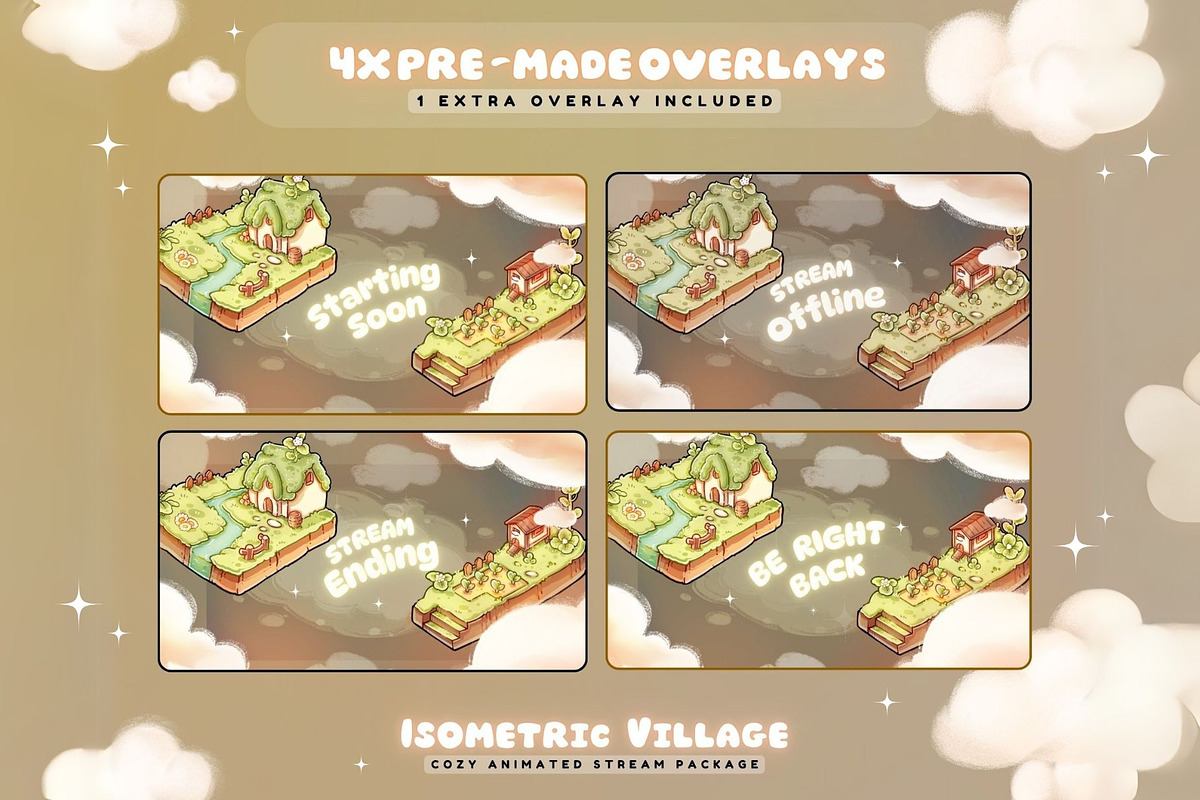 Isometric Village Stream Package, a Design Template by TheDoodleSweets (Photo 2 of 7)