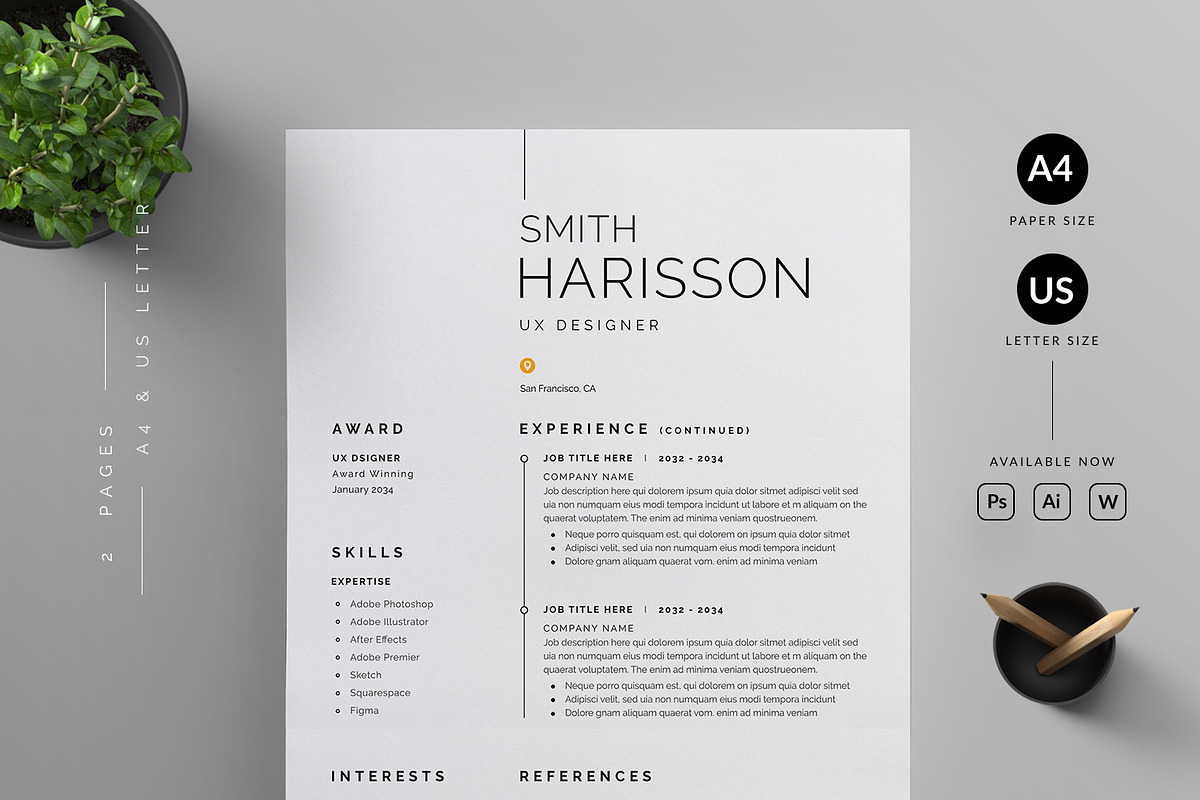 Resume/CV, a Resume Template by Reuix Studio (Photo 2 of 5)