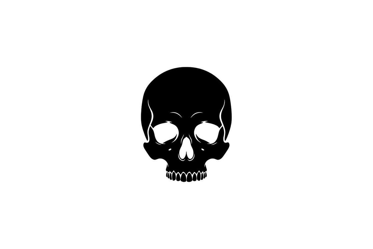 50 Skull Head Silhouette Vector Bund, an Illustration by Creativeshirt (Photo 21 of 51)