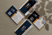 Modern dark business card template, a Business Card Template by Vitoria's Collection (Thumbnail 1 of 3)