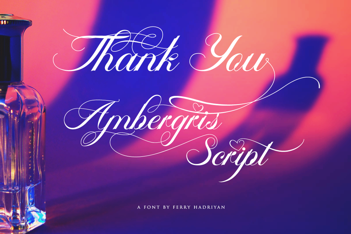 Ambergris Script, a Script Font by FHFont (Photo 10 of 10)