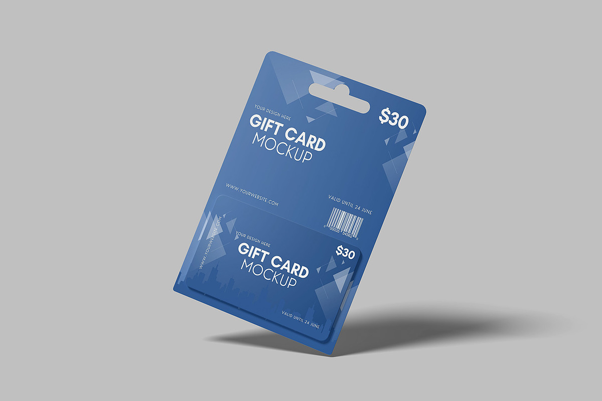 Gift Card Mockup, a Product Mockup by ZifaraDesign (Photo 4 of 5)