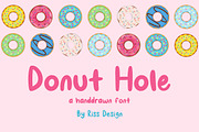 RD Donut Hole - Round Font, a Sans Serif Font by RissDesign (Thumbnail 1 of 4)