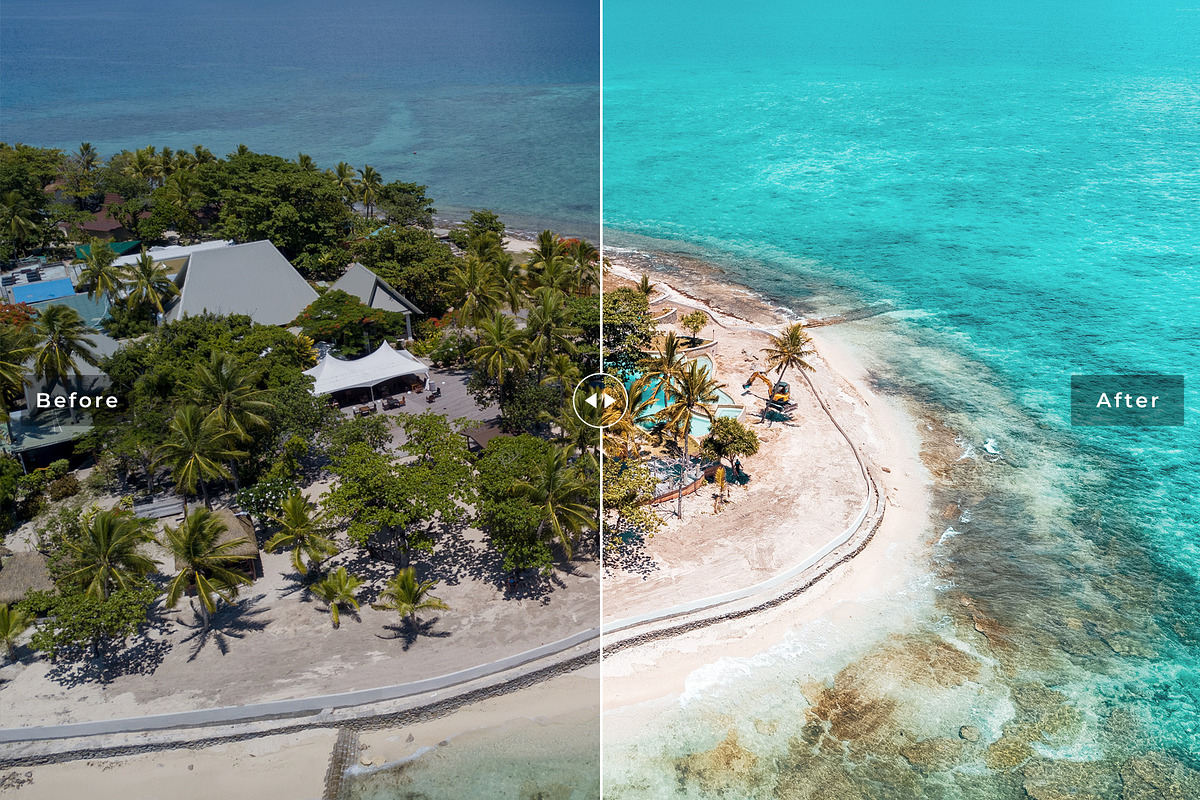 Fiji Ocean Pro Lightroom Presets, an Action Add-On by Creativetacos (Photo 2 of 6)