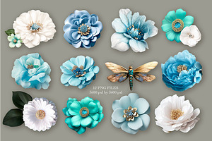 Blue Flowers Collection