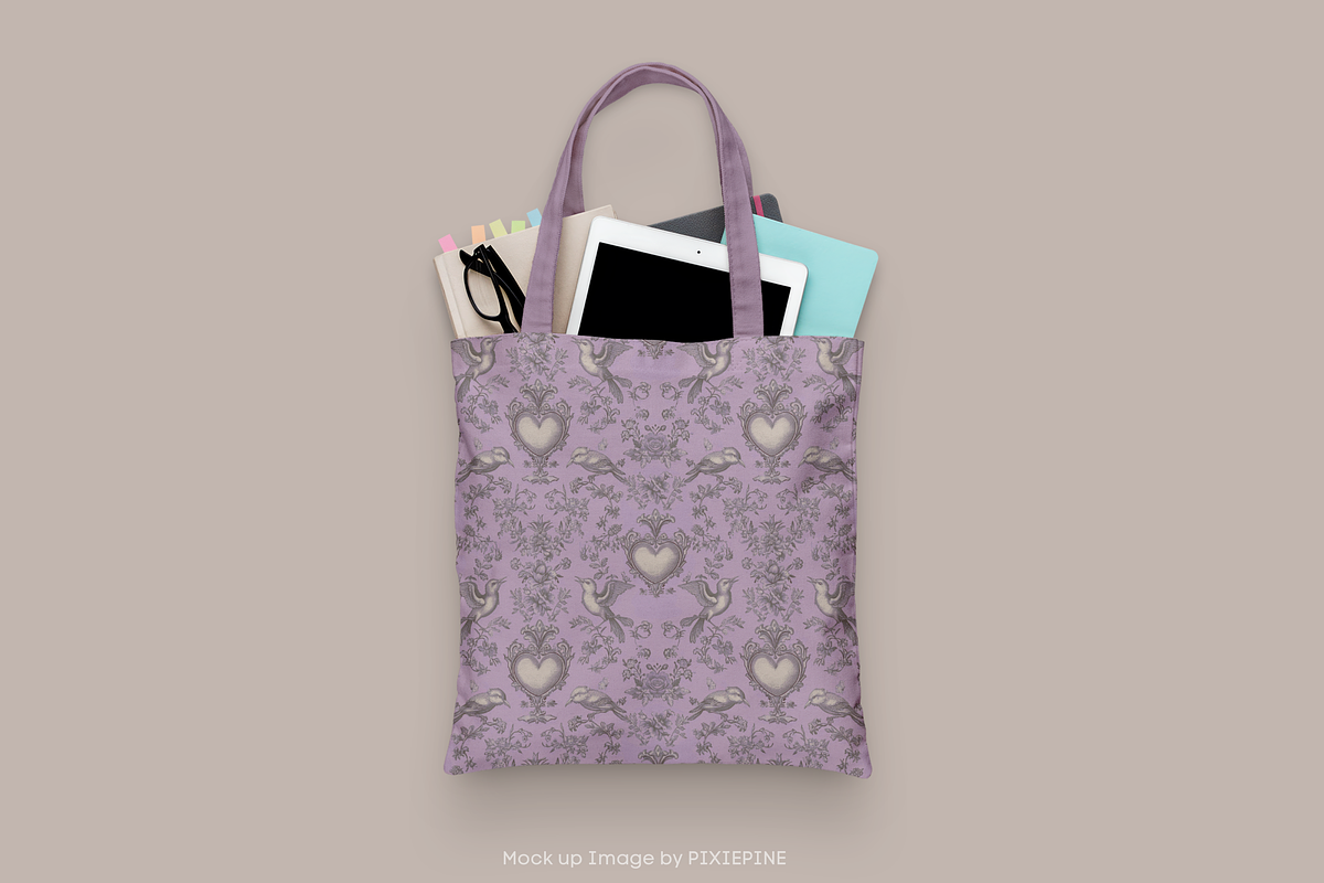 Love bird  Seamless Pattern, a Pattern Graphic by STUDIO CHOTI (Photo 5 of 9)